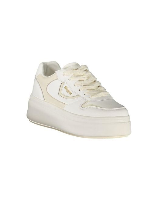 Blauer White Leather Sneaker