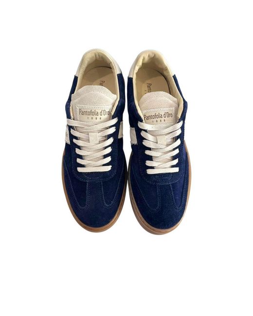 Pantofola D Oro Blue Suede Men Sneakers for men