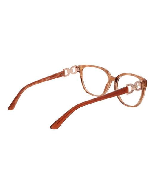 MARCIANO BY GUESS Brown Orange Acetate Glasses (frames) for men