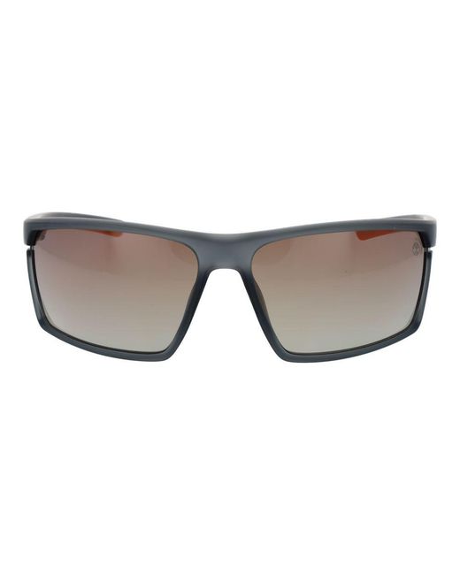 Timberland Gray Plastic Sunglasses for men