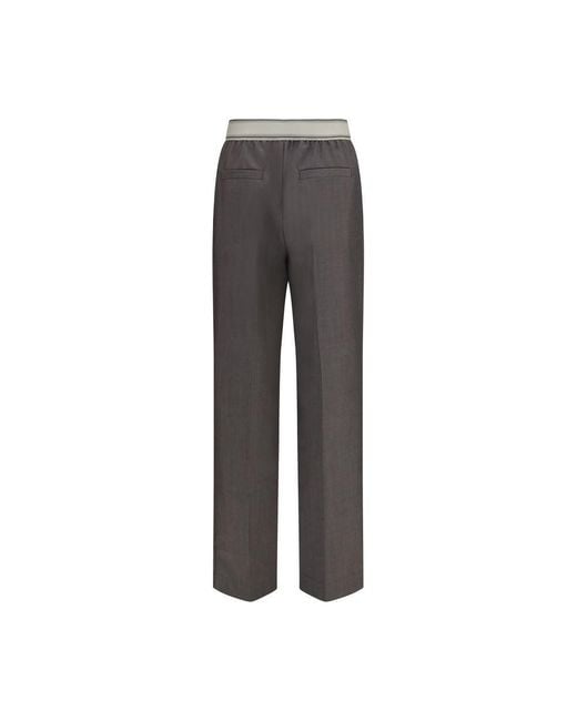 Versace Gray Wool Oves Aries Pants