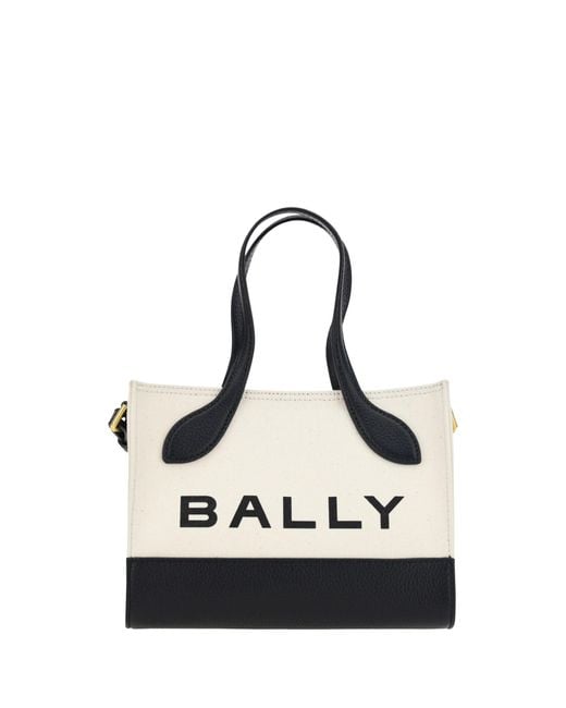 Bally White And Leather Mini Handbag