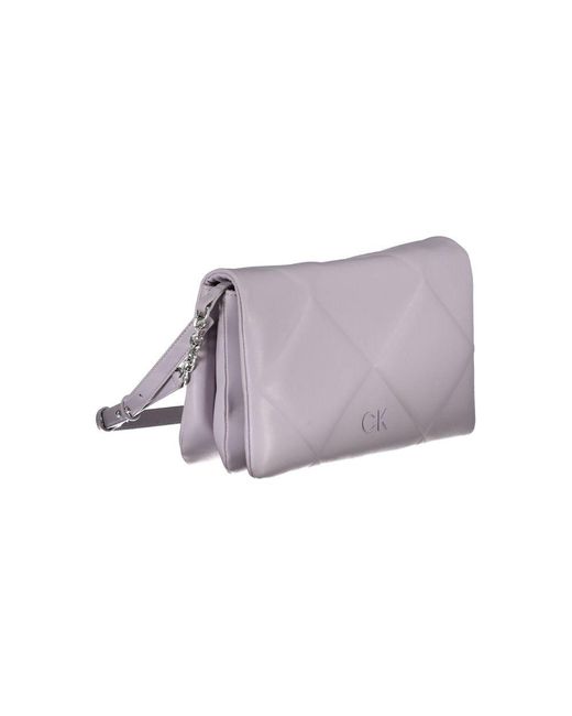 Calvin Klein Purple Polyester Shoulder Bag