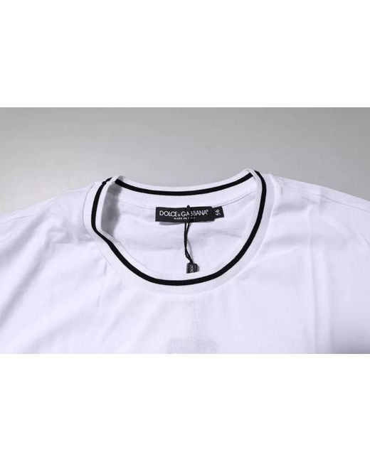 Dolce & Gabbana White Sacred Heart Short Sleeve T for men
