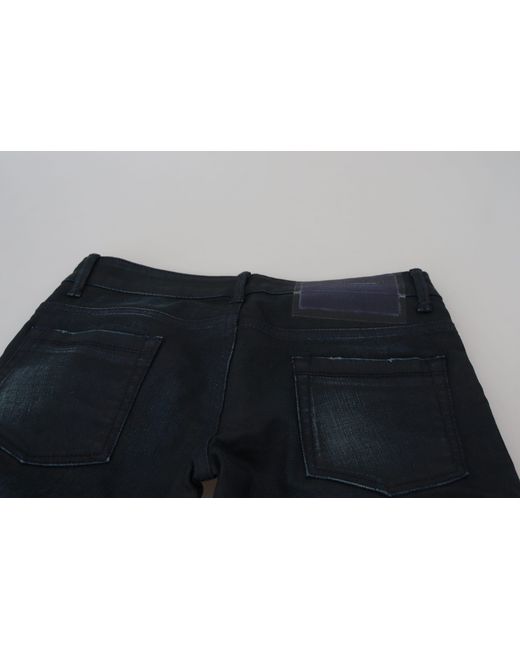Acht Blue Low Waist Slim Fit Denim Jeans