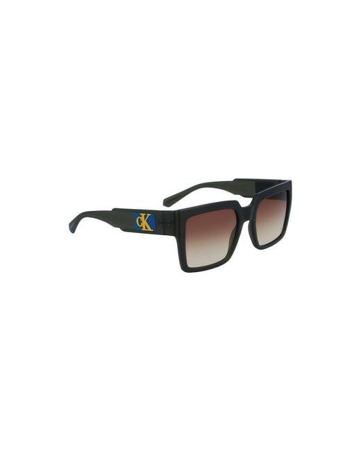 Calvin Klein Brown Plastic Sunglasses