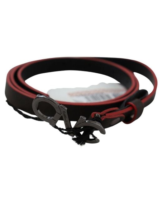CoSTUME NATIONAL Black Italian Leather Fashion Belt