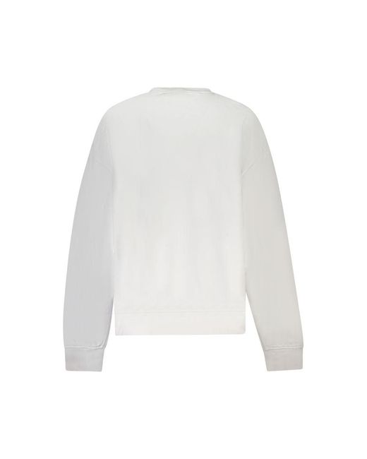 Calvin Klein White Cotton Sweater