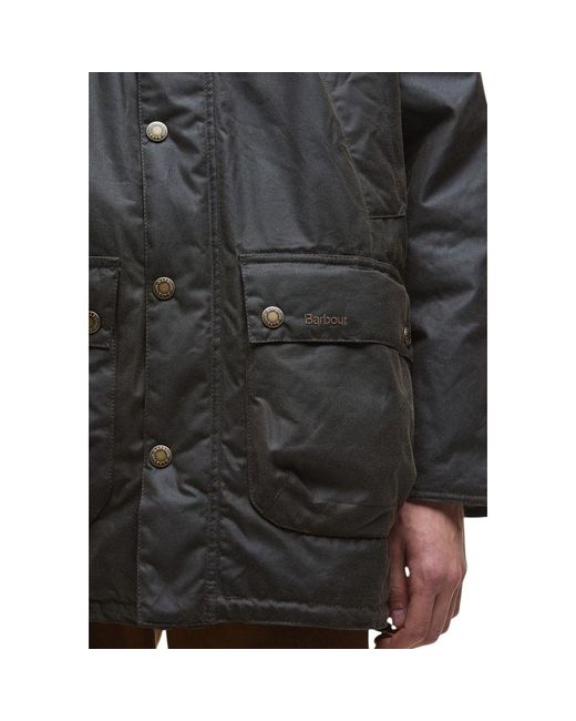 Barbour Black Green Cotton Parka for men