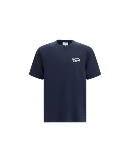 Maison Kitsuné Blue Cotton Bodysuit for men