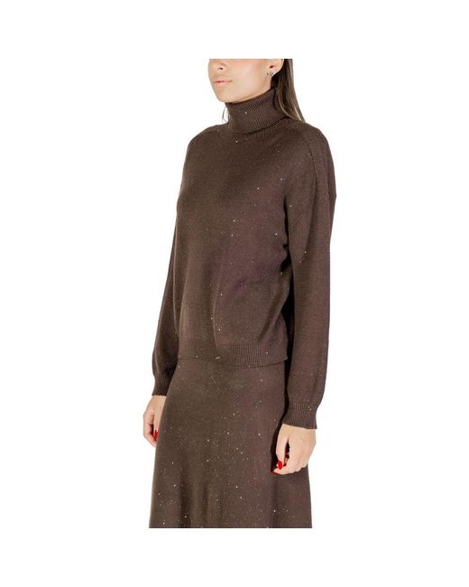 Liu Jo Brown Viscose Sweatshirt