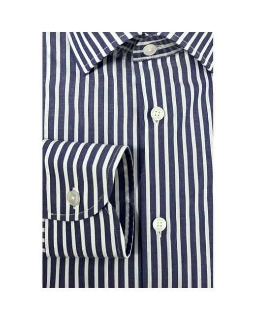 Baldinini Blue Cotton Men Shirt for men