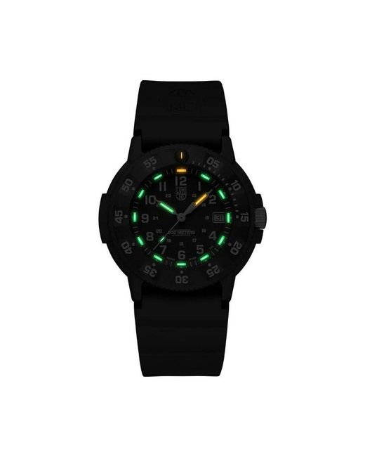 Luminox Gray Black Rubber Watch for men