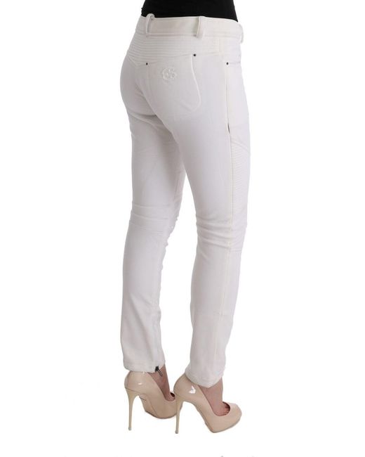 Ermanno Scervino White Trousers Sig30310 Cotton