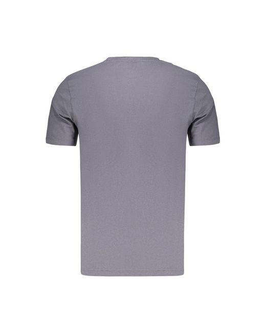 Boss Gray Blue Cotton Men's T for men
