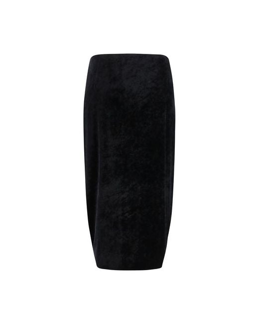 Valentino Garavani Black Viscose Long Skirt
