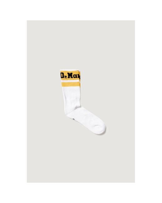 Dr. Martens White Polyester Socks