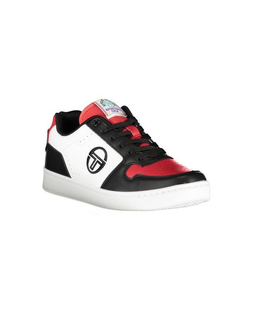 Sergio Tacchini Red Black Polyester Men Sneaker for men