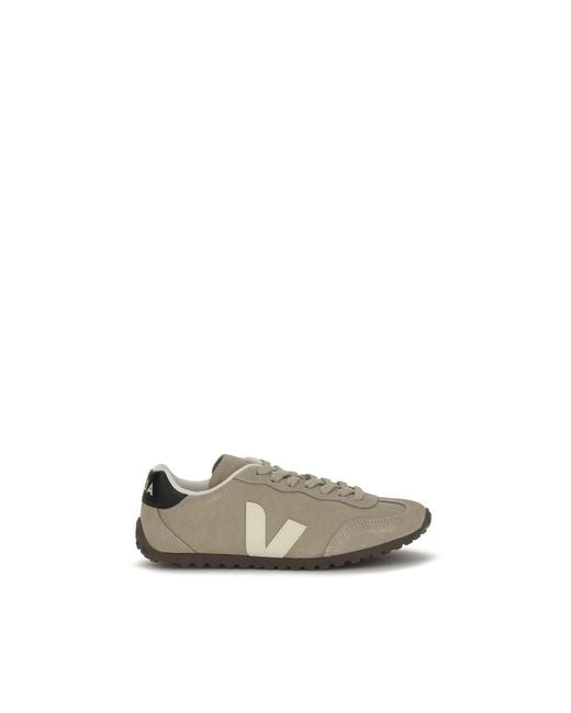Veja Multicolor Beige Suede Leather Low Top Sneakers