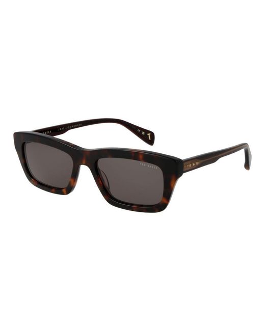 Ted Baker Black Brown Acetate Sunglasses for men