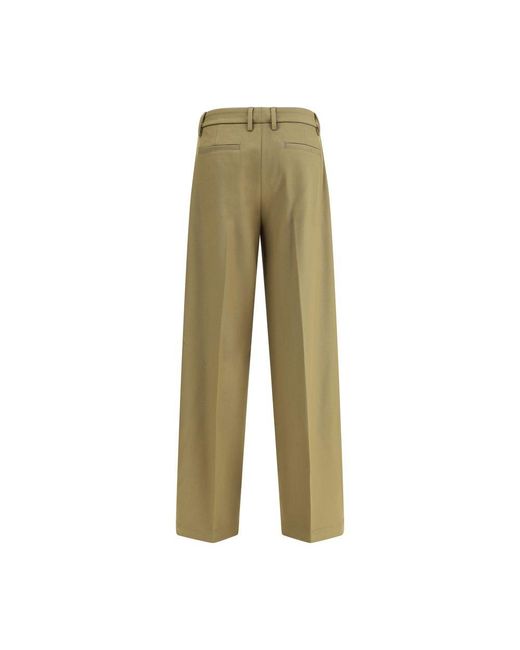 True Royal Green Virgin Wool Pants