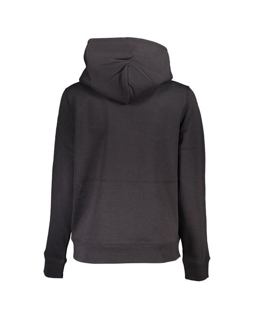 Tommy Hilfiger Black Elegant Long-Sleeve Hooded Sweatshirt