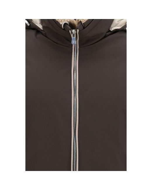 Brunello Cucinelli Gray Brown Polyamide Shell Jacket for men