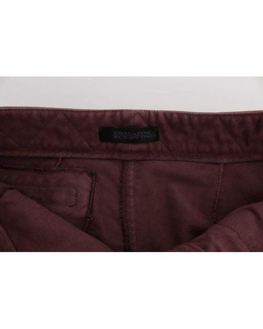Ermanno Scervino Purple Straight Trousers