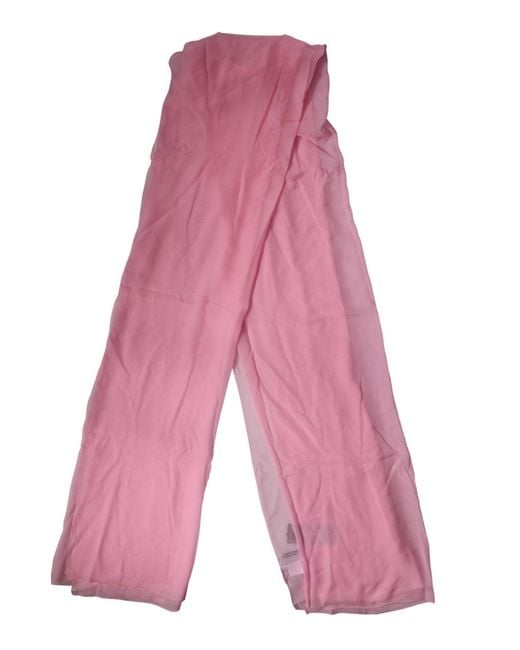 Dolce & Gabbana Pink Silk Sash Neck Wrap Shawl Scarf for men