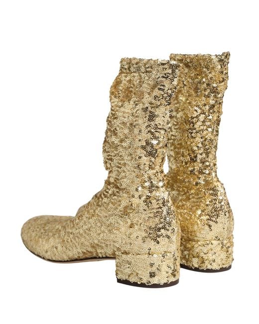 Dolce & Gabbana Natural Heeled Boots