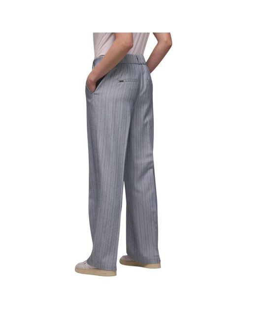 Street One Gray Blue Polyester Casual Pants