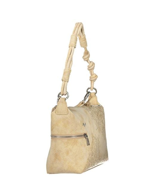 Desigual Natural Beige Polyurethane 's Shoulder Bag
