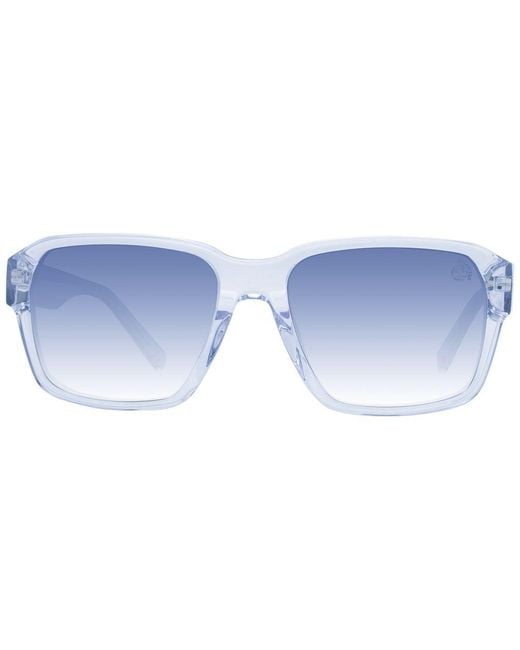 Timberland Blue Transparent Acetate Sunglasses for men