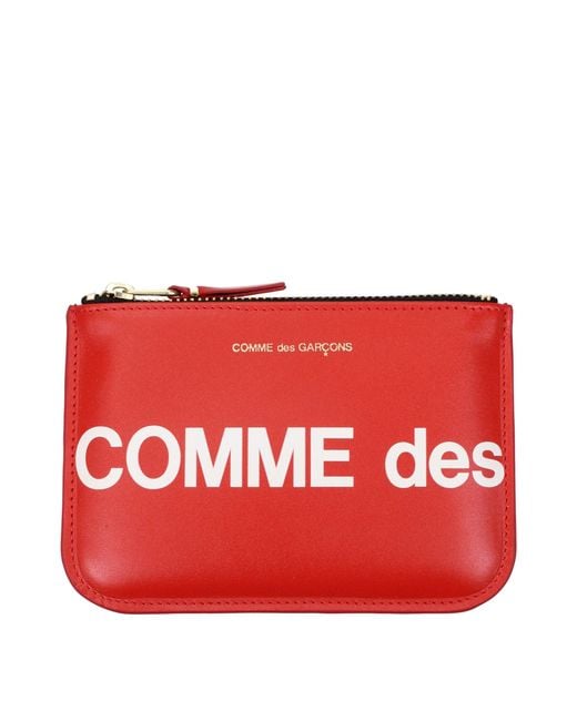 Comme des Garçons Red Leather Cardholder