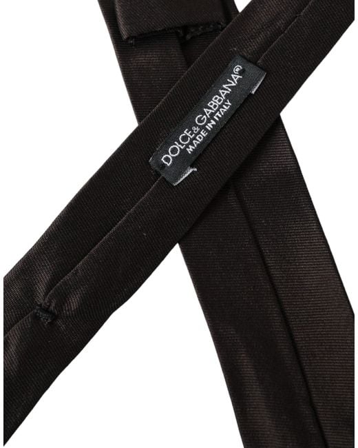 Dolce & Gabbana Blue Solid 100% Silk Adjustable Tie for men