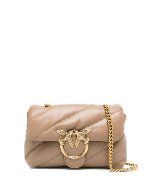 Pinko Natural Mini Love Bag Puff Maxi Quilt