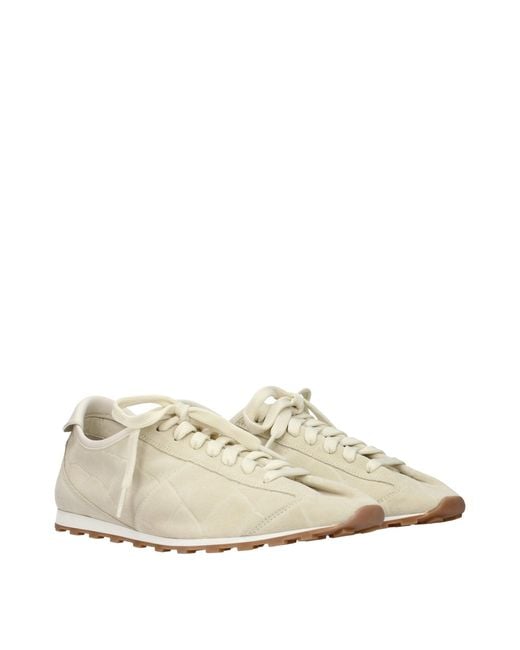 Jacquemus Natural Beige Leather Sneakers