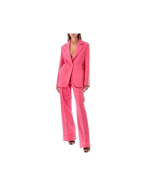 Palm Angels Pink Multicolor Wool Blazer