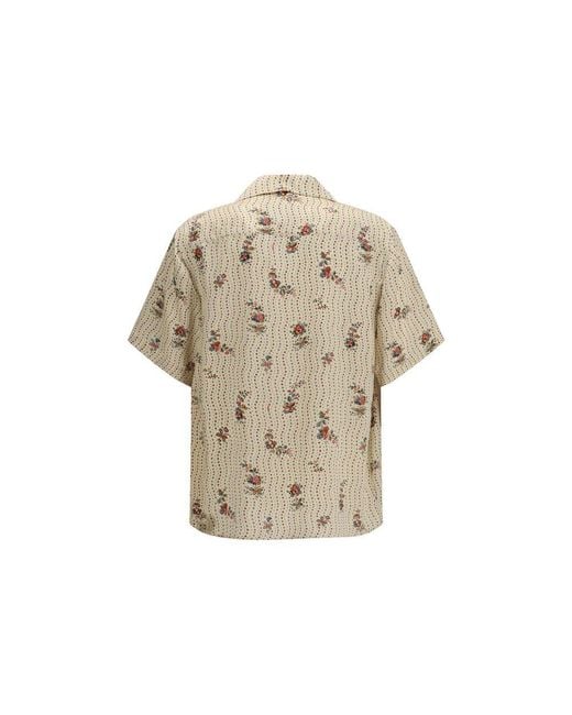 Valentino Garavani Natural Multicolor Silk Pattern Shirt for men