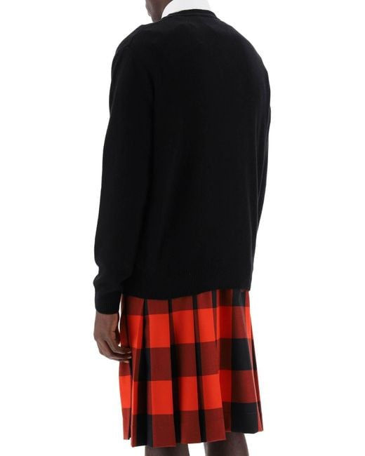 Vivienne Westwood Black Alex Merino Wool Sweater for men
