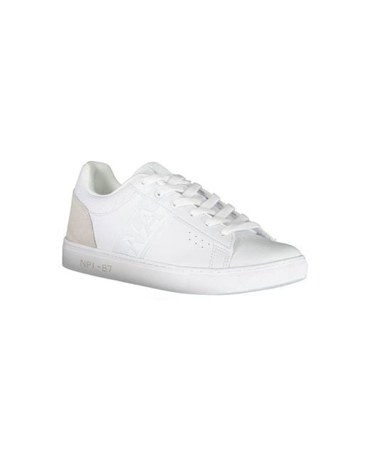 Napapijri White Leather Men Sneaker for men