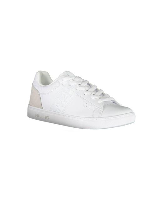 Napapijri White Leather Men Sneaker for men