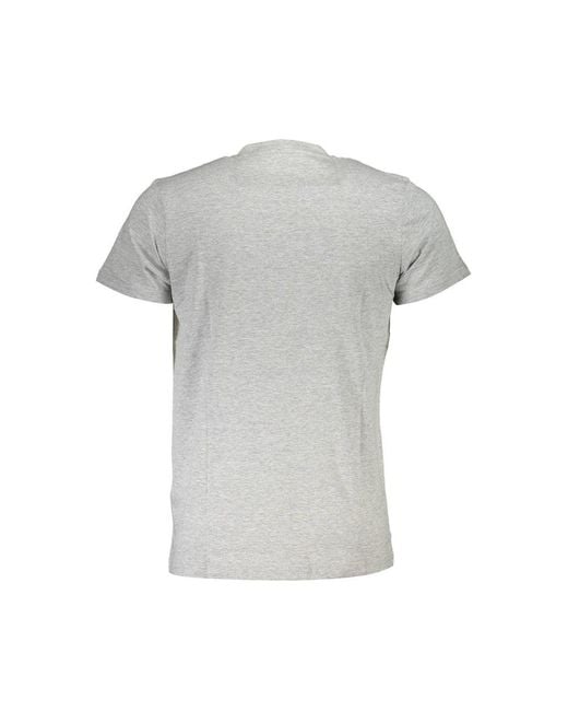 Roberto Cavalli Gray Cotton T-Shirt for men