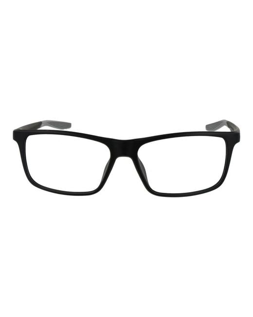 Nike Black Stainless Steel Glasses (frames) for men