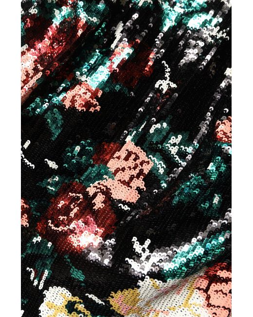 Dolce & Gabbana Black Floral Sequin Sleeveless Sheath Dress for men