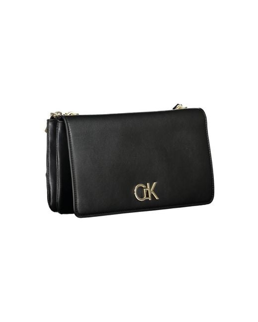 Calvin Klein Black Chain Flap Crossbody K60K608706