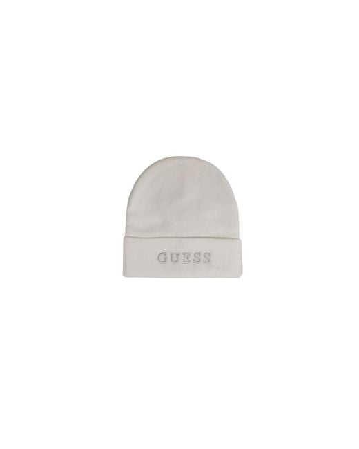 Guess White Cream Acrylic Hat