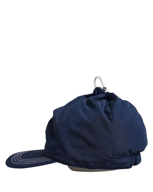 Dolce & Gabbana Men Navy Blue Polyester Baseball Capello Hat for men