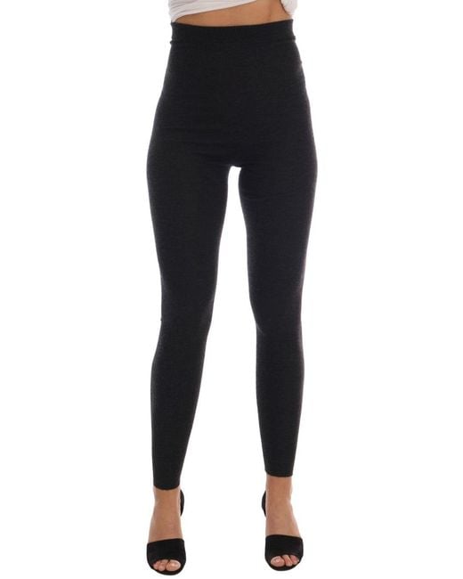 Dolce & Gabbana Black Elegant Cashmere High Waist Pants
