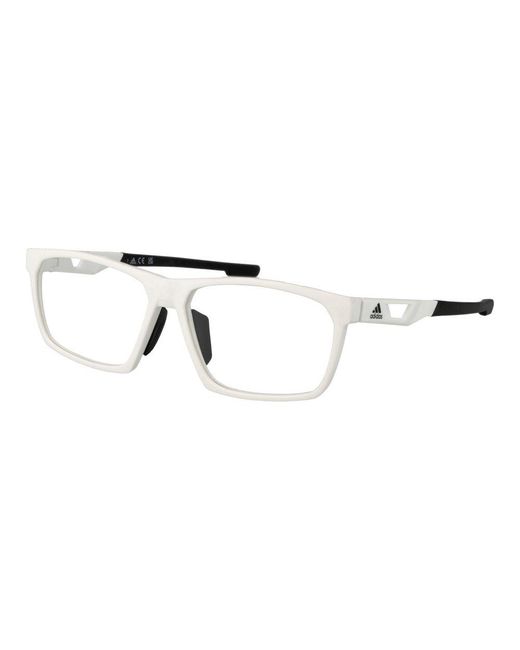 Adidas Metallic White Plastic Glasses (frames) for men